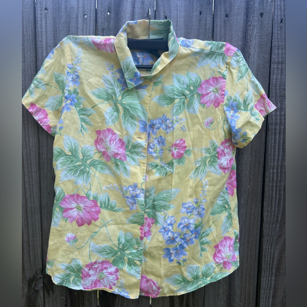 Ralph Lauren Floral Shirt 100%Line
